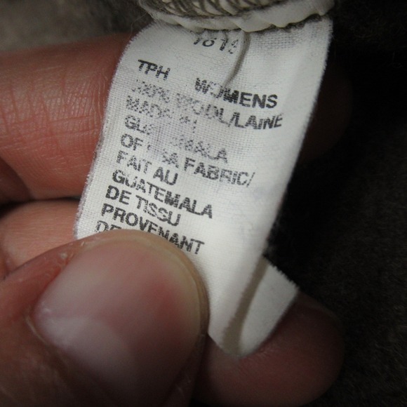 Woolrich Wool Jacket Women XL Brown Aztec Southwestern Trim FullZip READ VTG - Picture 8 of 13